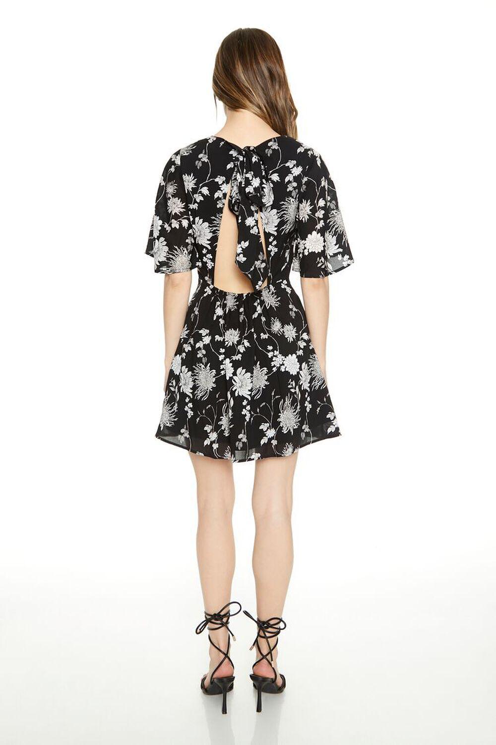 Floral Print Cutout Mini Dress | Forever 21 Product Image