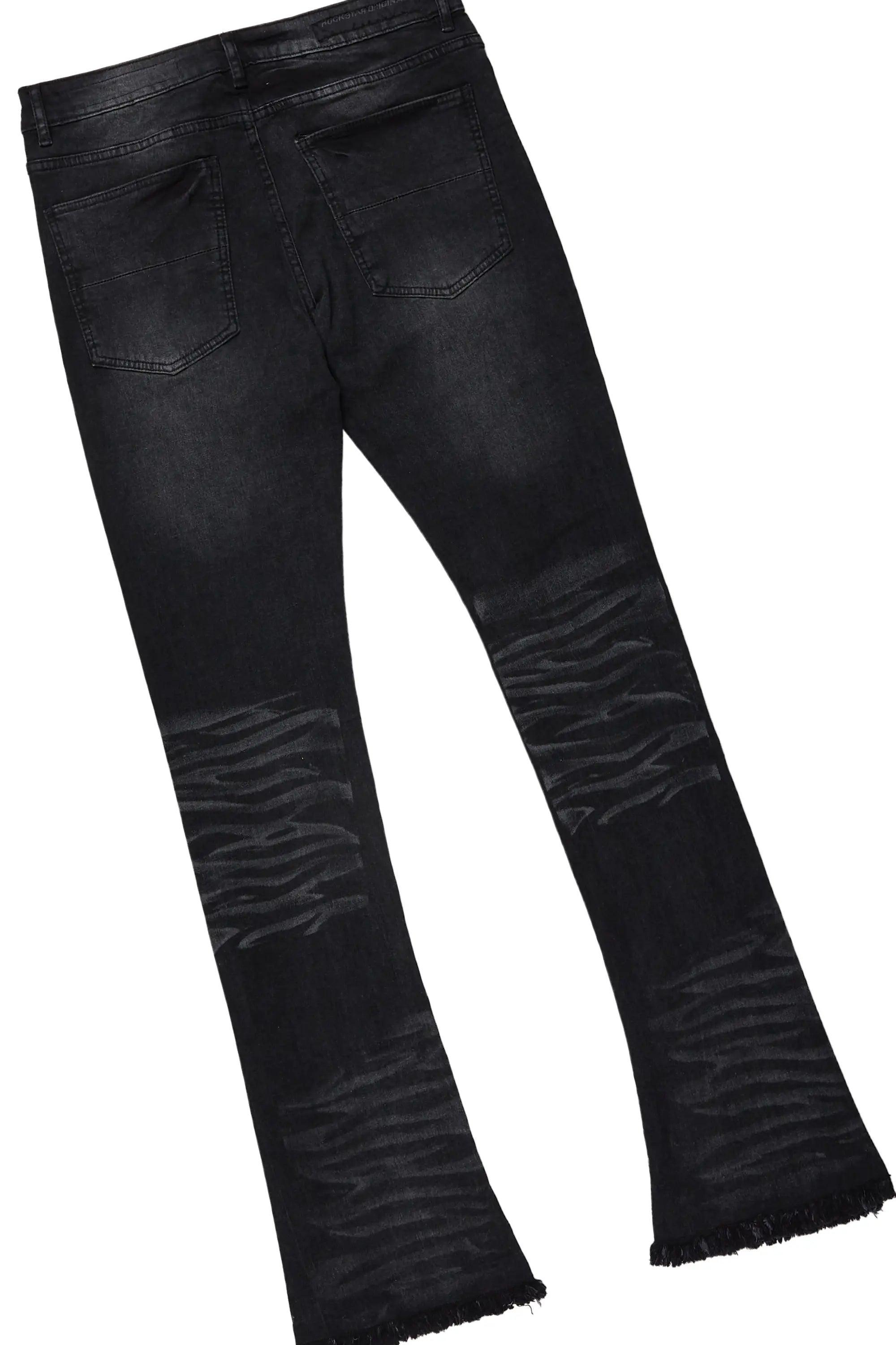 Brookwood Black T-Shirt/Stacked Flare Jean Set Male Product Image