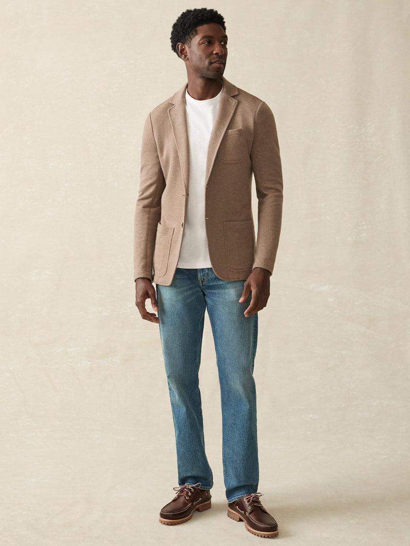 Inlet Knit Blazer - Walnut Melange Product Image