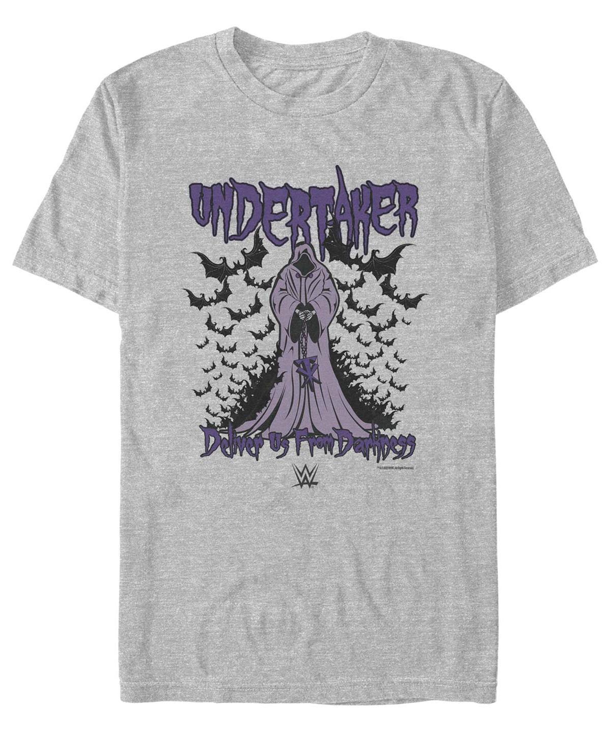 Mens WWE Undertaker Deliver Us From Darkness Logo Tee Athletic Grey Product Image