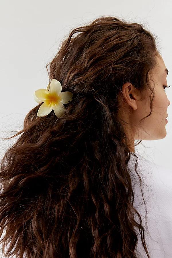 Plumeria Flower Claw Clip Womens at Urban Outfitters Product Image