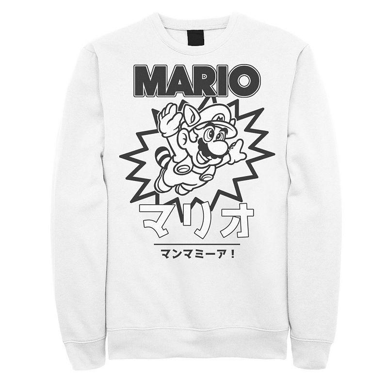 Mens Nintendo Super Mario Mario Flyin Kanji Sweatshirt Product Image