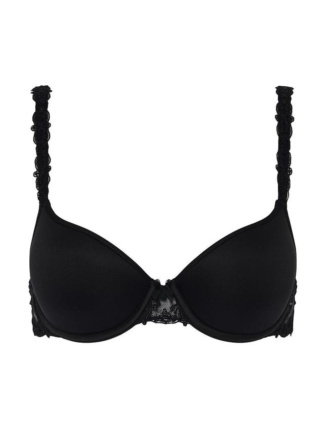 Womens Smooth Custom-Fit Lace Trim Bra Product Image