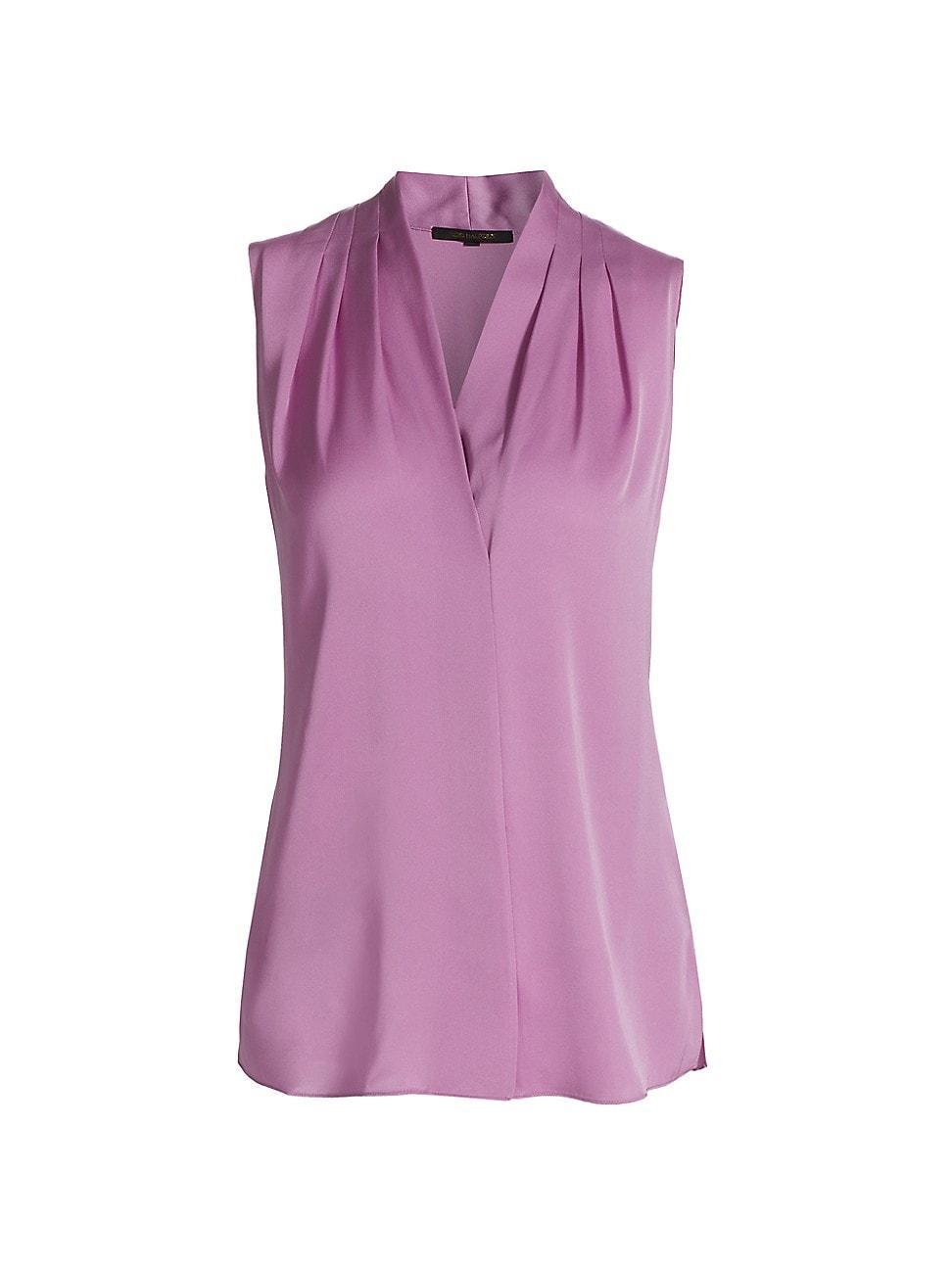 Womens Mila Sleeveless Silk-Blend Blouse Product Image