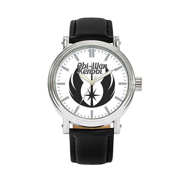 Disneys Star Wars Obi-Wan Kenobi Mens Leather Watch - WSW001302 Black Product Image