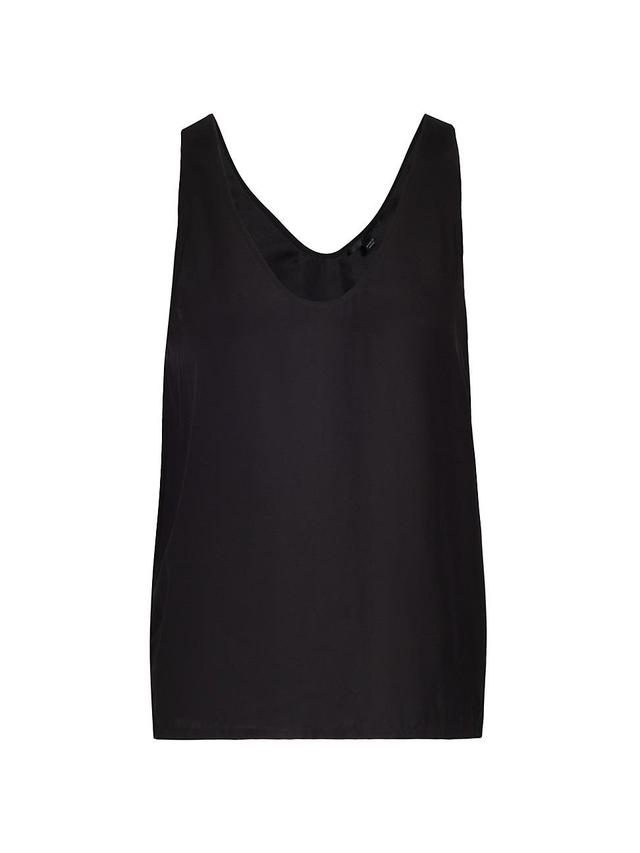 V-Neck Silk Charmeuse Cami Product Image