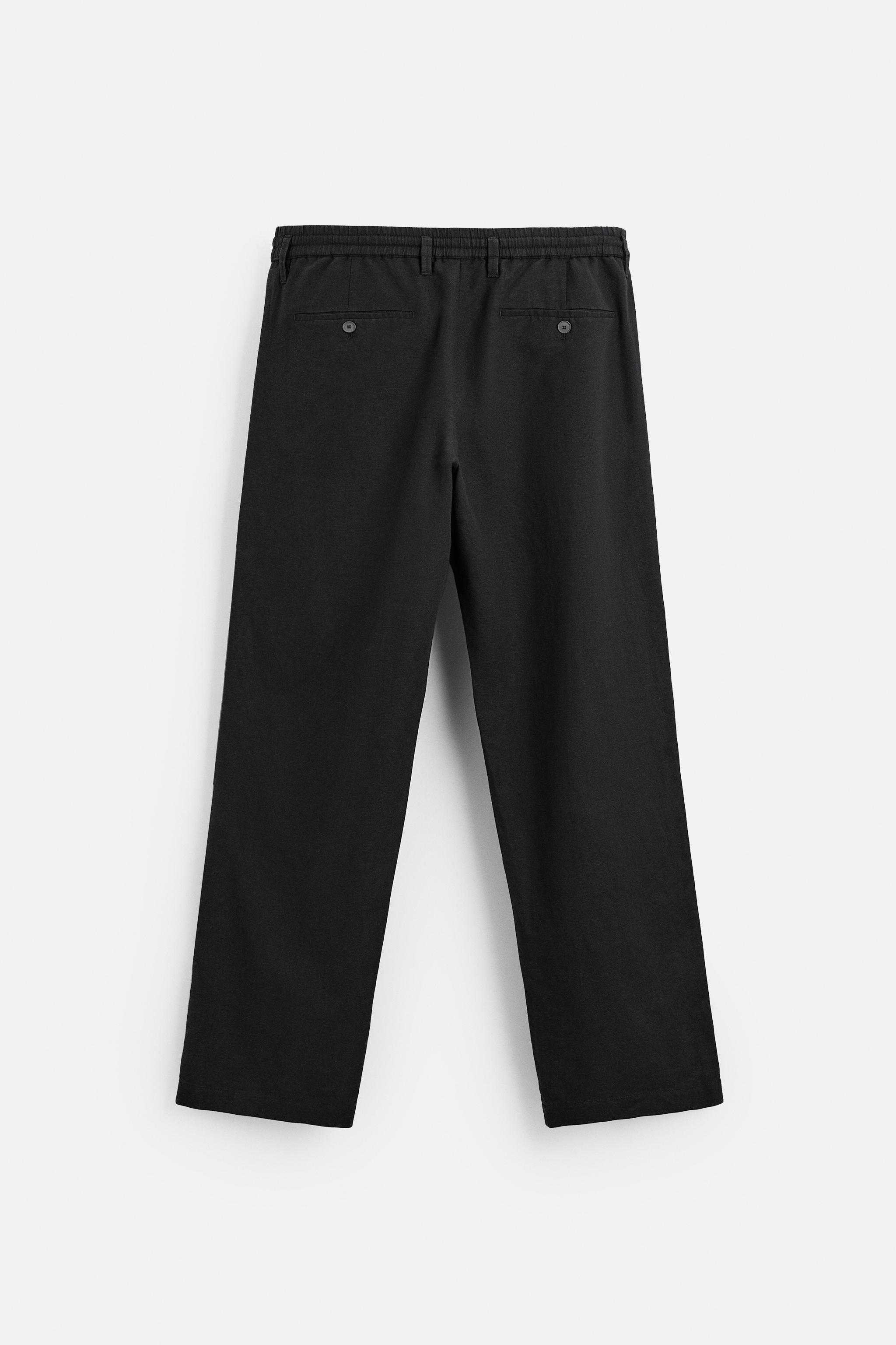 RELAXED FIT LINEN - COTTON PANTS Product Image