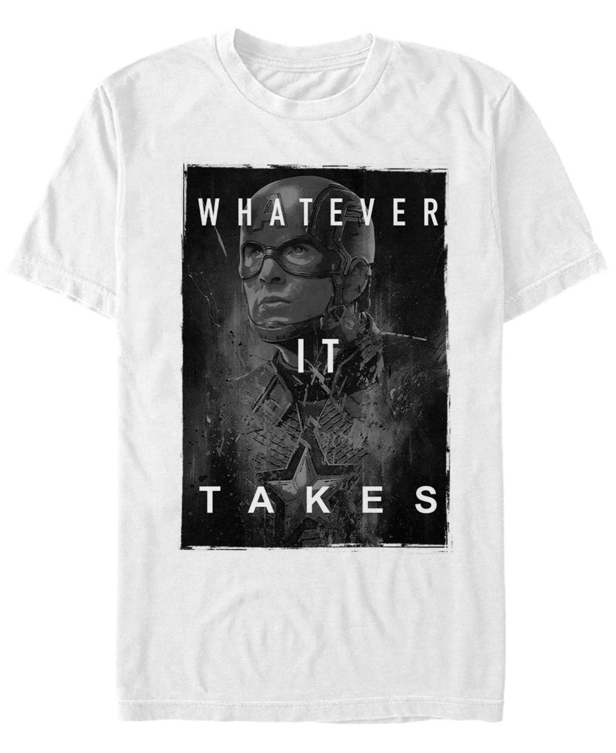 Mens Marvel Captain America Whatever It Takes Tee White Product Image