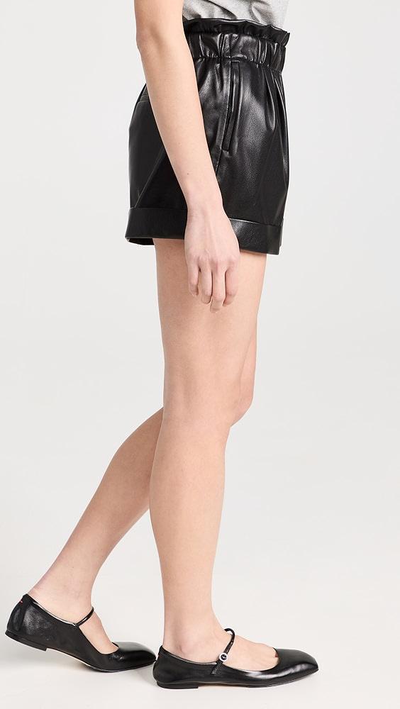 alice + olivia Reagan Vegan Leather Shorts | Shopbop Product Image