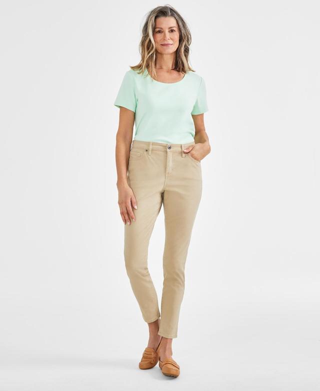 Womens Mid Rise Curvy-Fit Skinny Jeans, Created for Macys Product Image