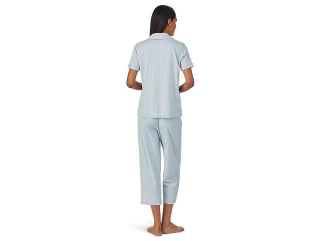 Lauren Ralph Lauren Capri PJ Set Stripe 1) Women's Pajama Sets Product Image