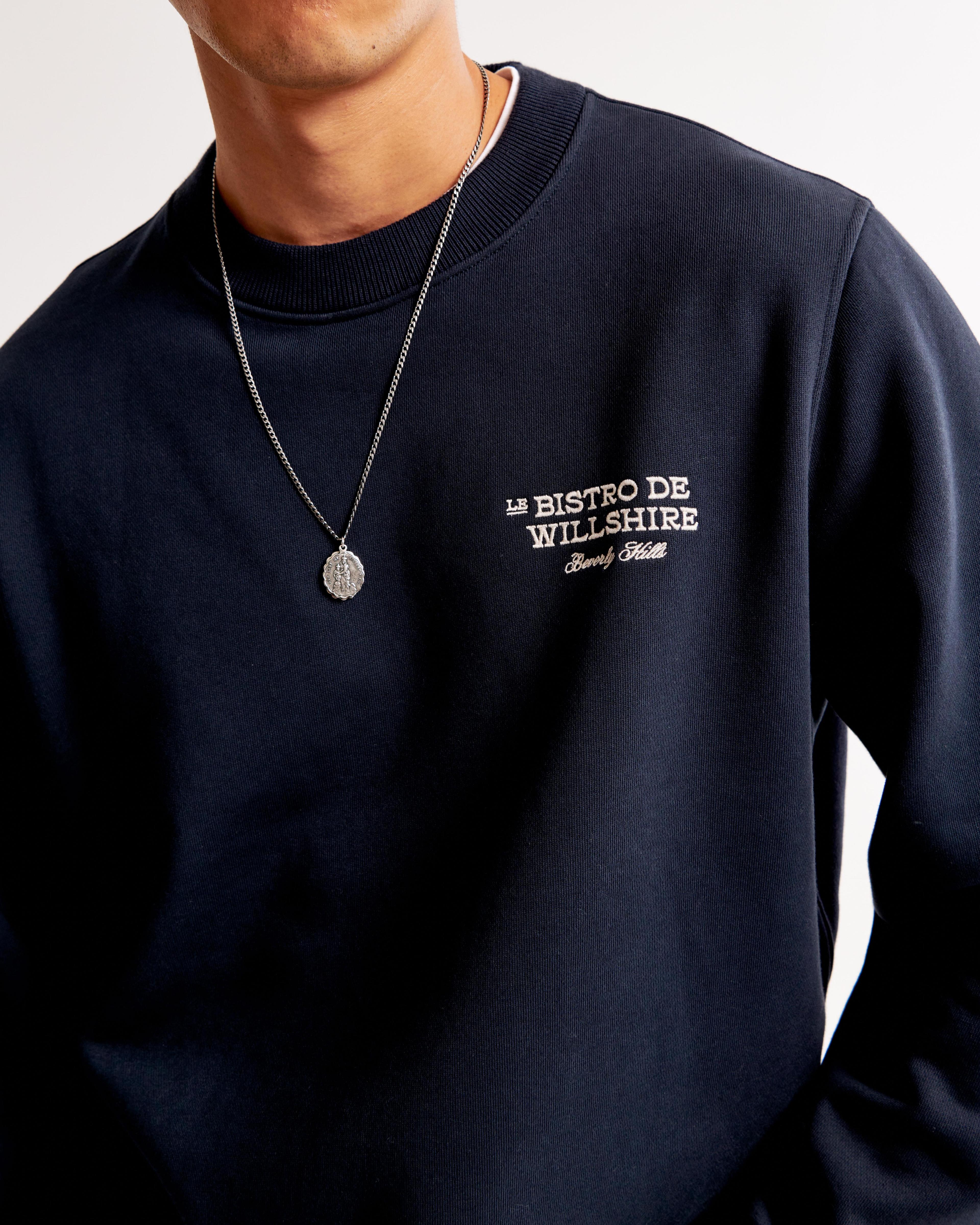 Premium Heavyweight Graphic Crew Sweatshirt Product Image