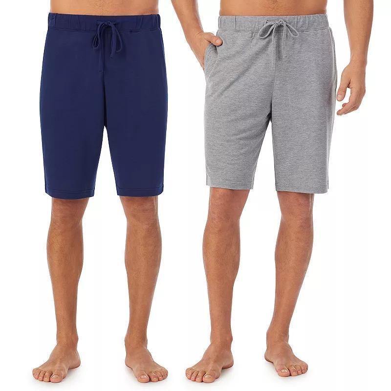 Big & Tall Cuddl Duds 2-Pack French Terry Pajama Shorts Set, Mens Product Image