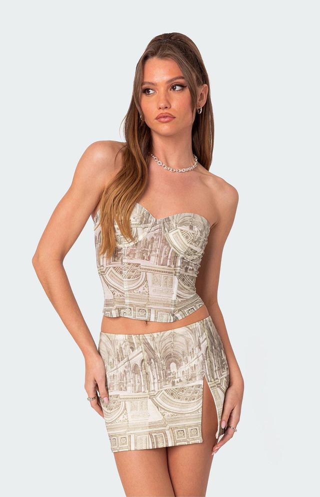 Edikted Women's Lionne Printed Corset Product Image