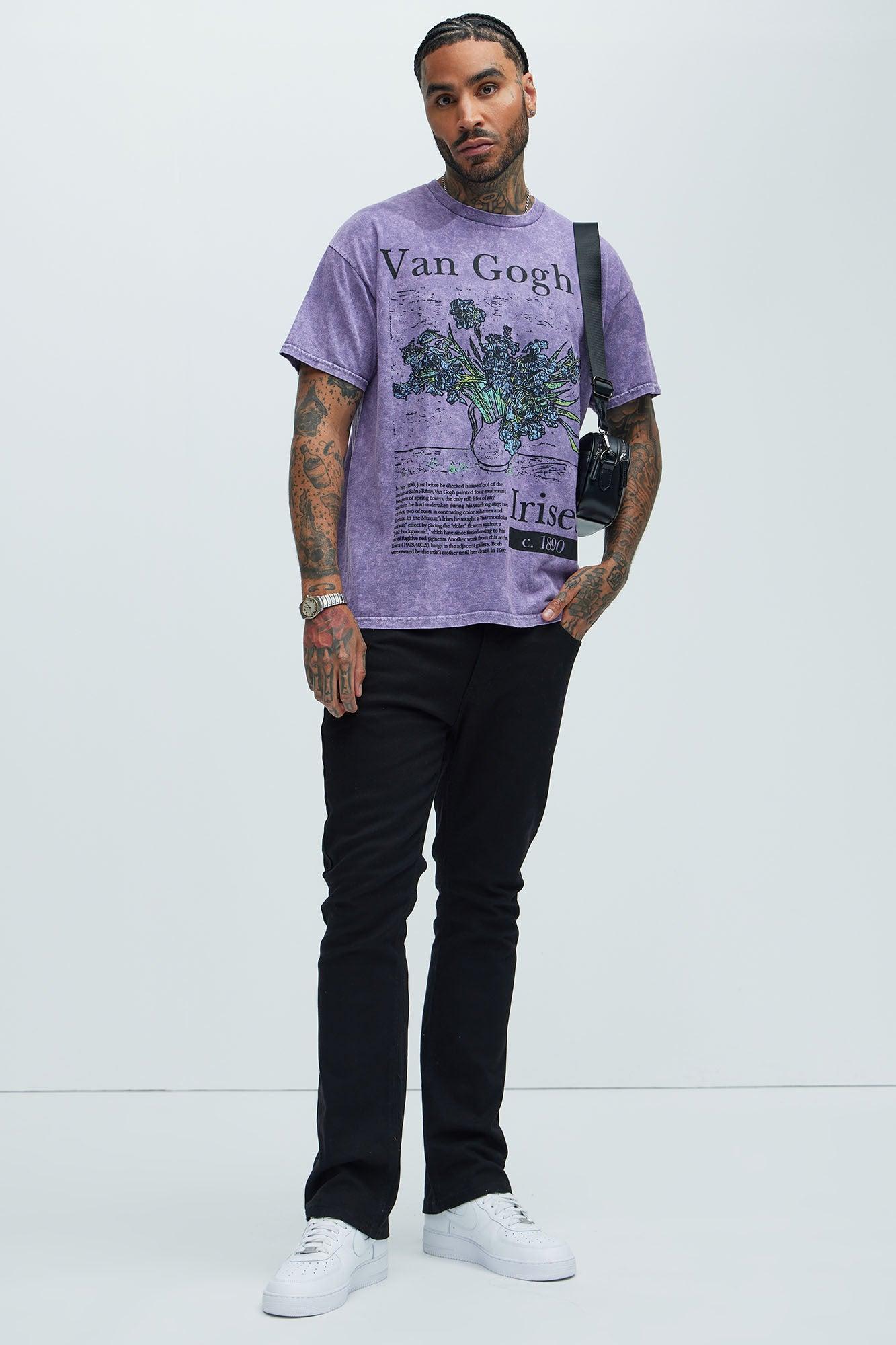 Vincent Van Gogh Irises Short Sleeve Tee - Purple Product Image