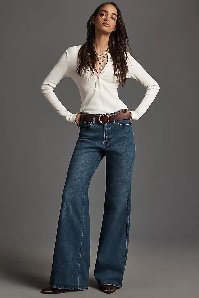 Good American Good Skate High-Rise Wide-Leg Jeans Product Image