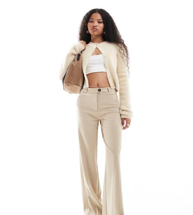 Bershka Petite wide leg dad pants Product Image