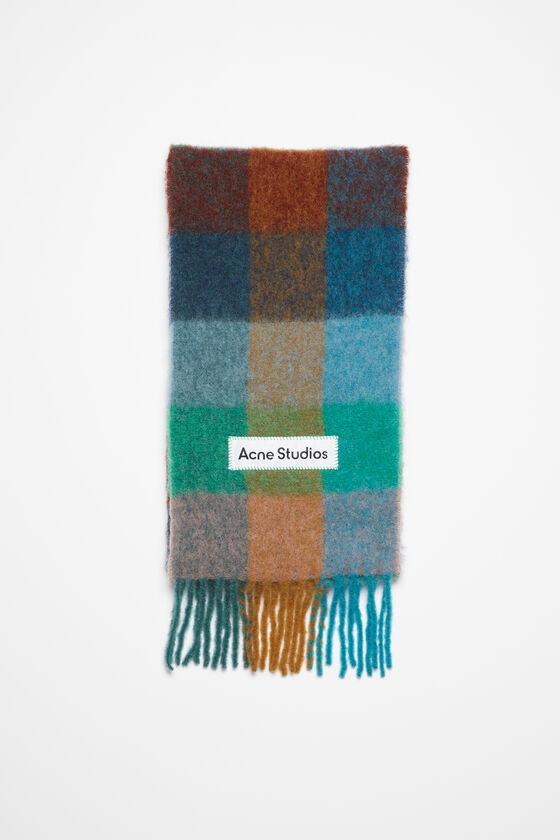 Mohair checked scarf Product Image