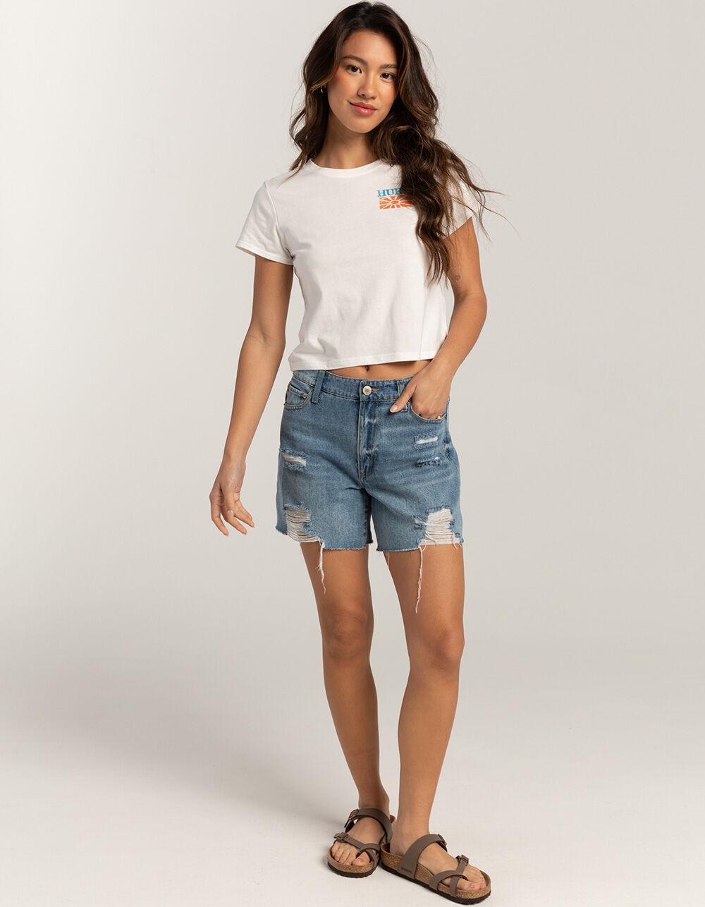 HURLEY The Weekend Womens Denim Shorts Product Image