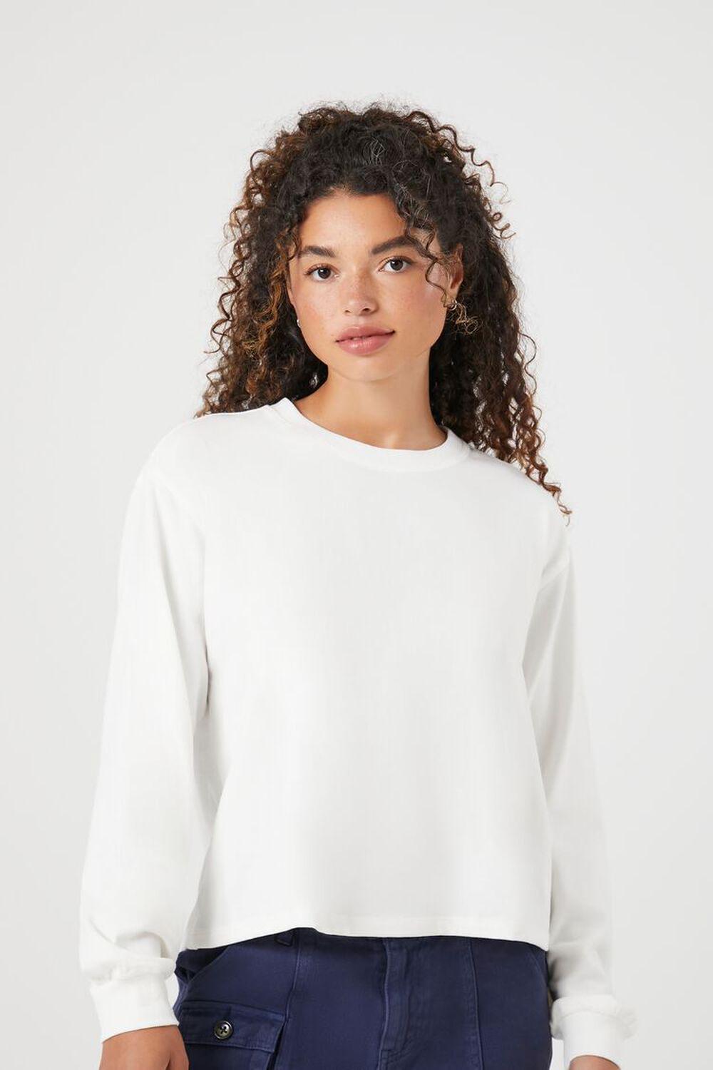 Cotton-Blend Jersey Knit Top | Forever 21 Product Image