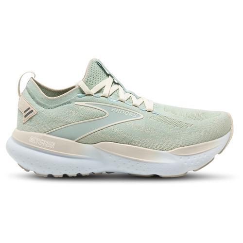 Brooks Womens Brooks Glycerin Stealthfit 21 - Womens Running Shoes Green/Cream Product Image