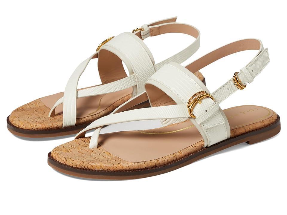 Cole Haan Anica Lux Buckle Sandal (Ivory Leather/Cork) Women's Sandals Product Image