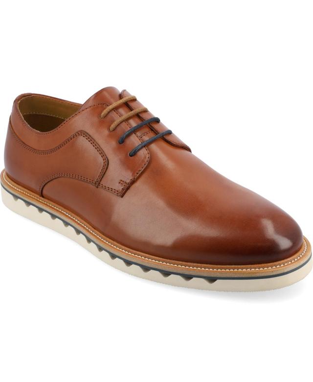 Vance Co. Mens William Tru Comfort Foam Plain Toe Lace-Up Derby Shoes Product Image