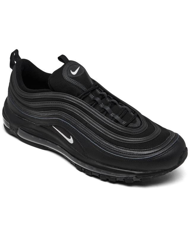 Nike Mens Nike Air Max 97 - Mens Running Shoes Black/Anthracite/White Product Image