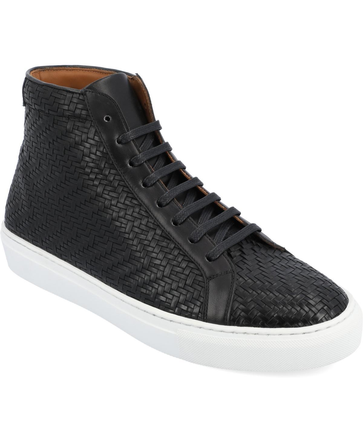 Taft Mens Handcrafted Woven Leather High Top Lace Up Sneaker product image