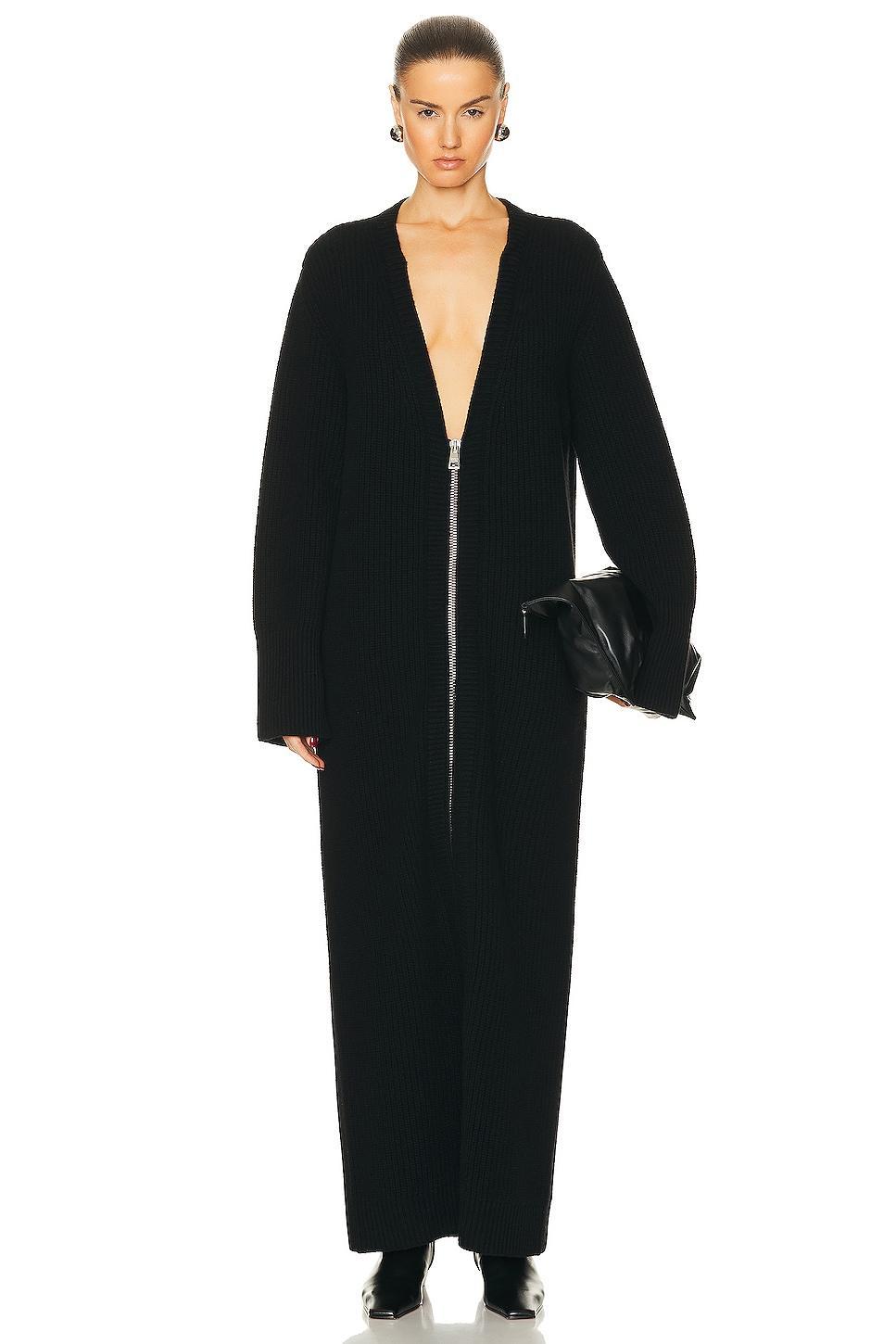 Brandon Maxwell The Harlan Sweater Dress in Black - Black. Size M (also in ). Product Image