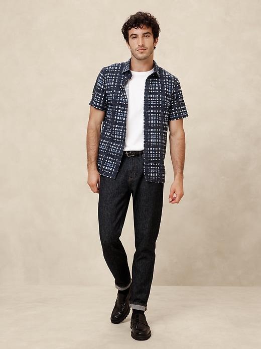 Slim Coastal Print Shirt Product Image