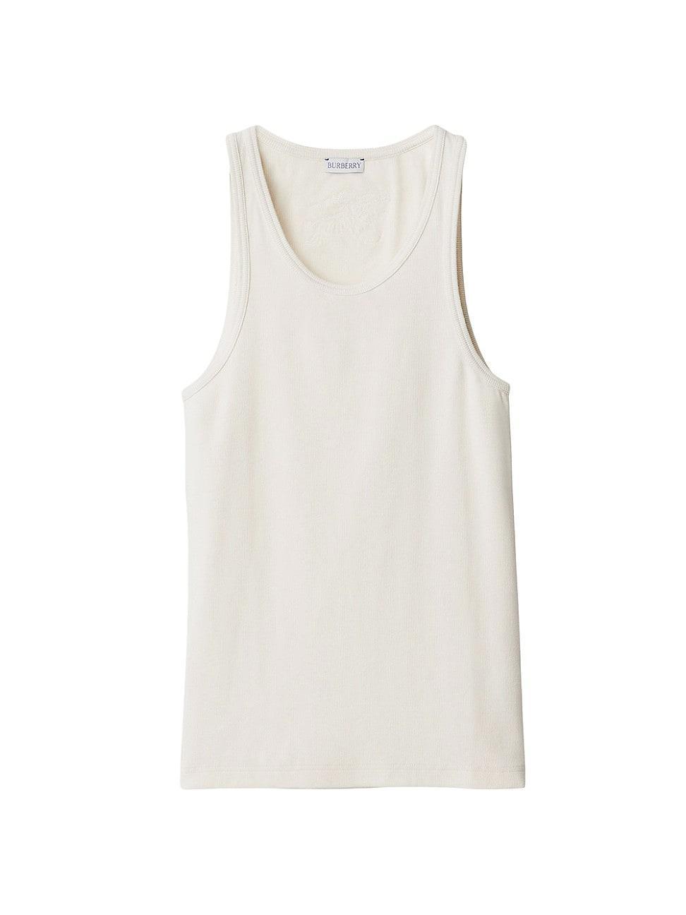 Mens Logo Cotton Sleeveless T-Shirt Product Image