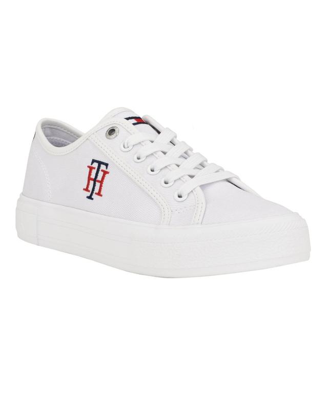 Tommy Hilfiger Womens Alezya Casual Lace-Up Sneakers Product Image