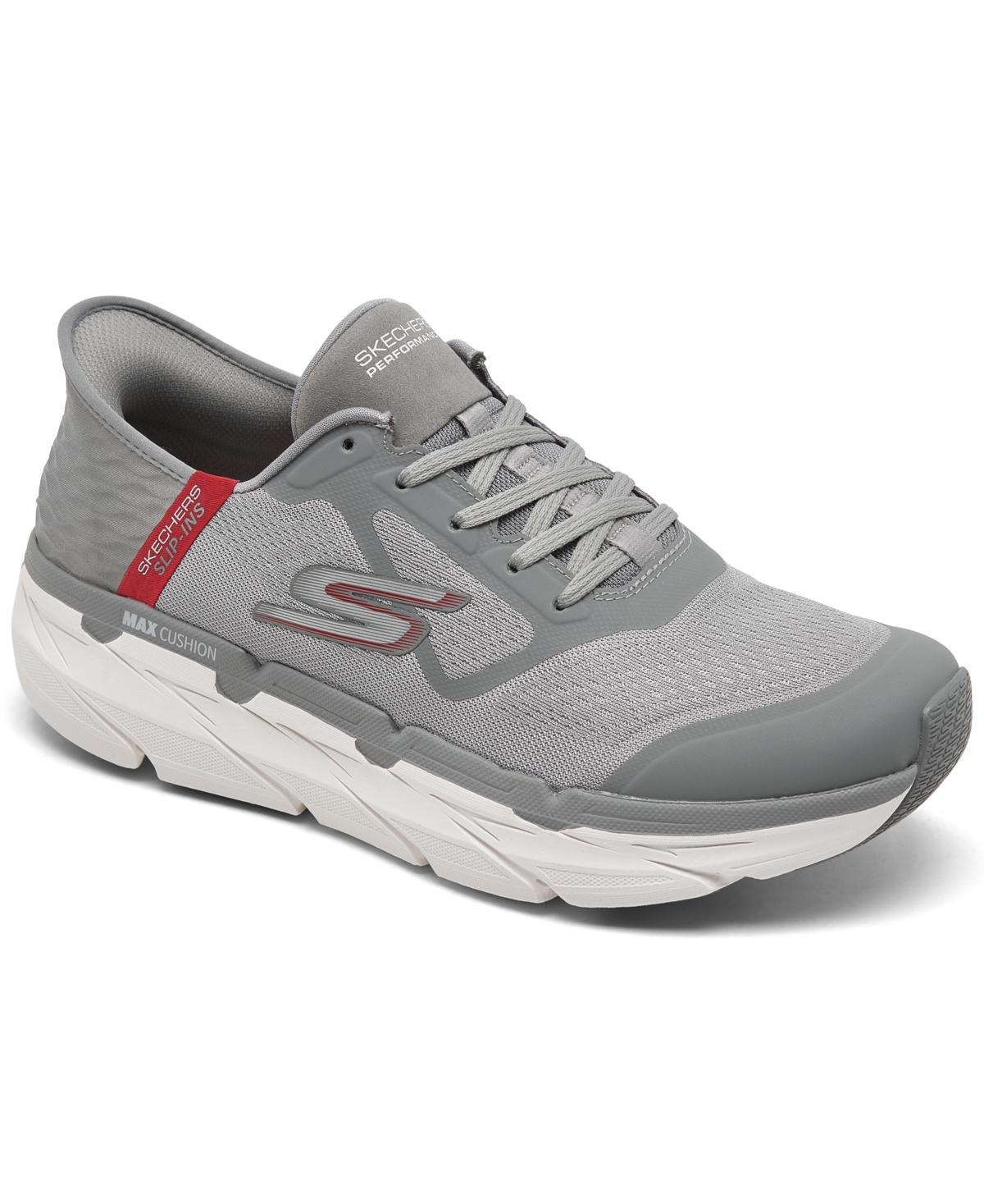 Skechers Mens Max Cushioning Premier Running and Walking Sneakers from Finish Line - Grey Product Image