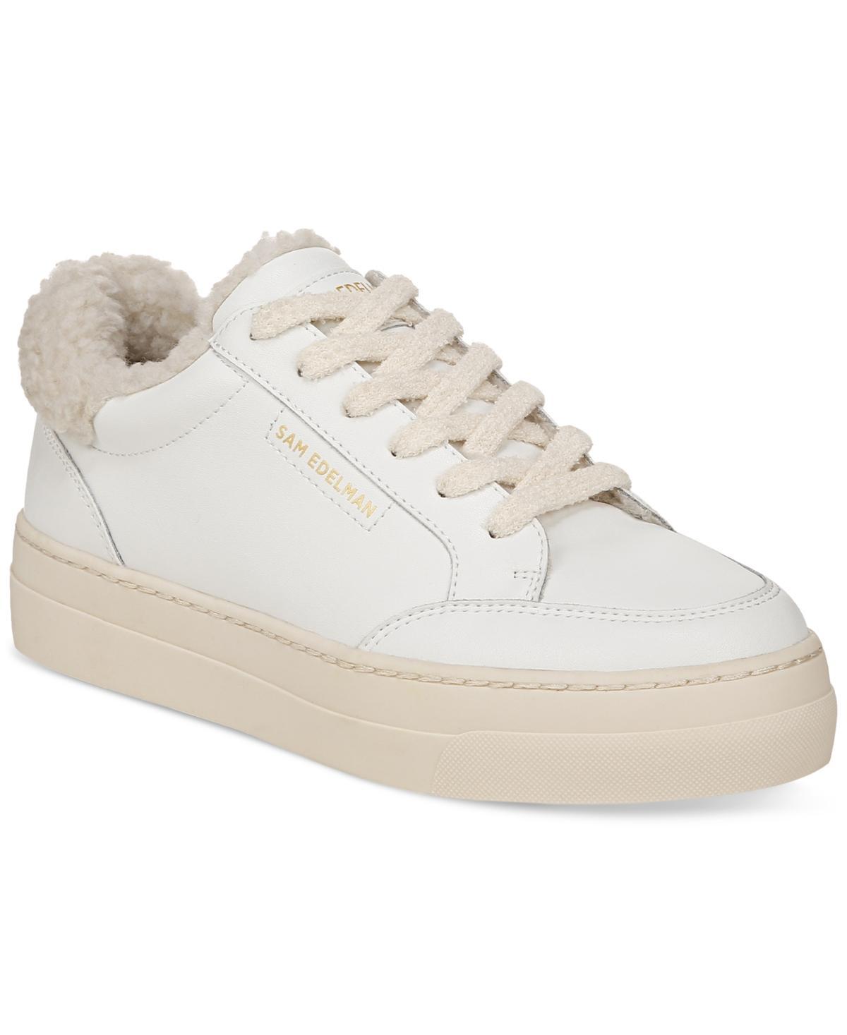 Sam Edelman Womens Wess Cozy Lace-Up Low-Top Sneakers Product Image