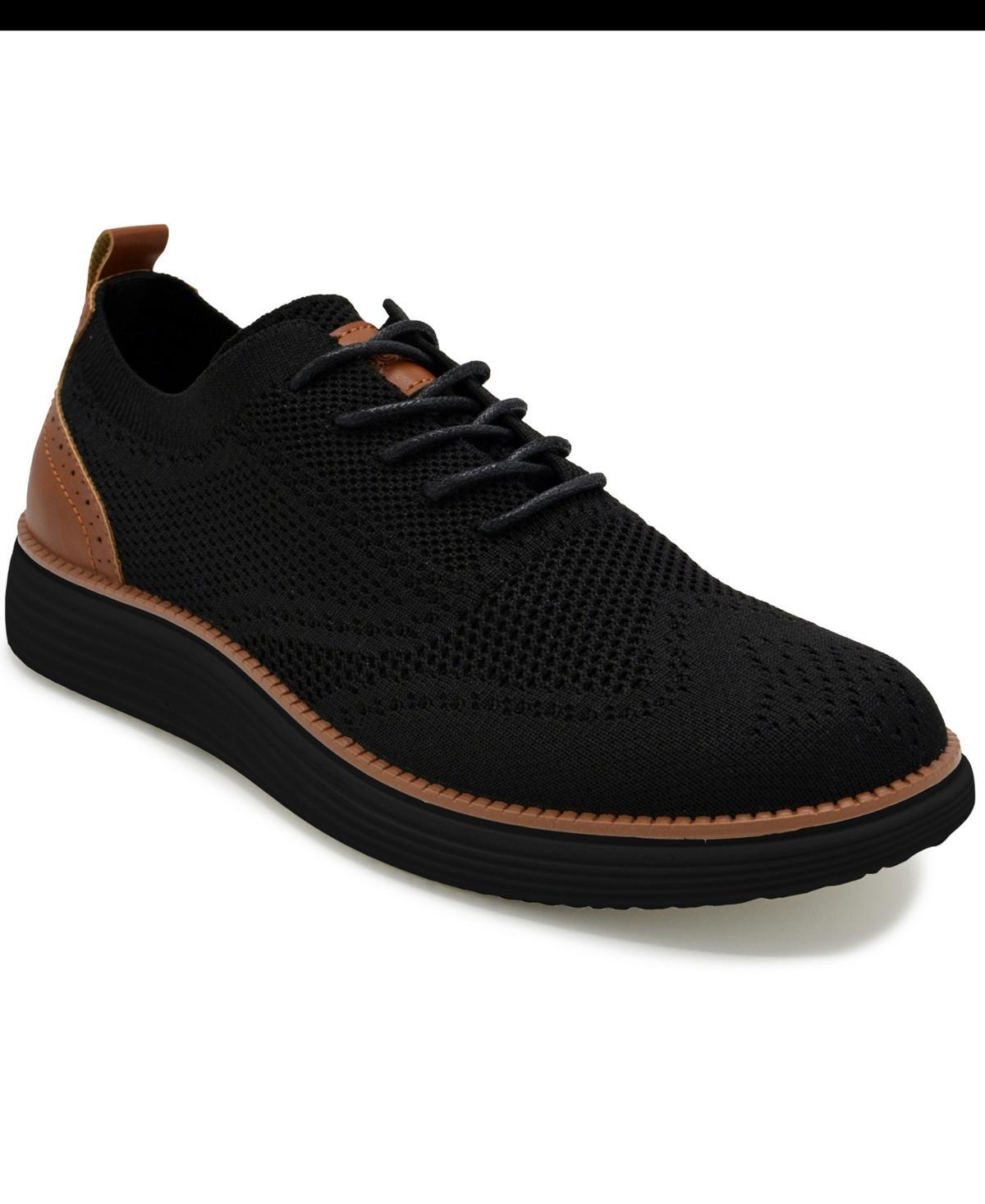 Akademiks Mens Wingtip Knit Oxford Shoes Blue Product Image