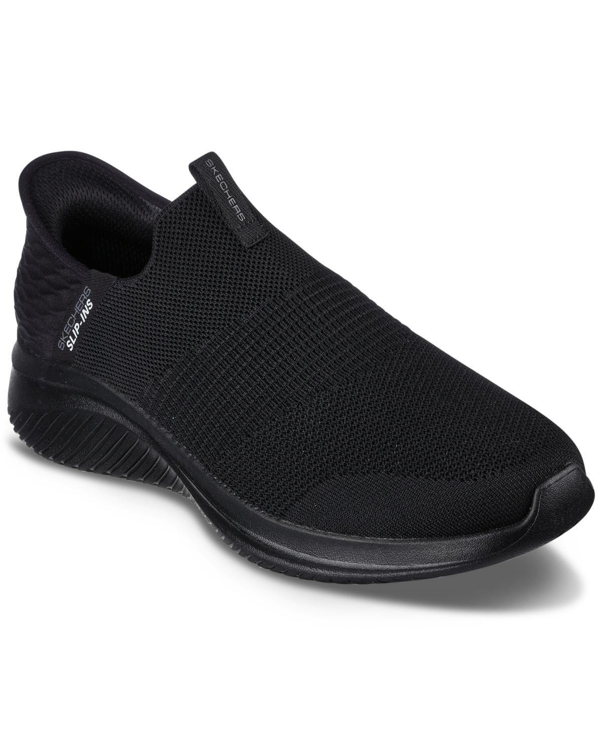 SKECHERS Ultra Flex 3.0 Smooth Step Hands Free Slip-Ins Black) Men's Shoes Product Image