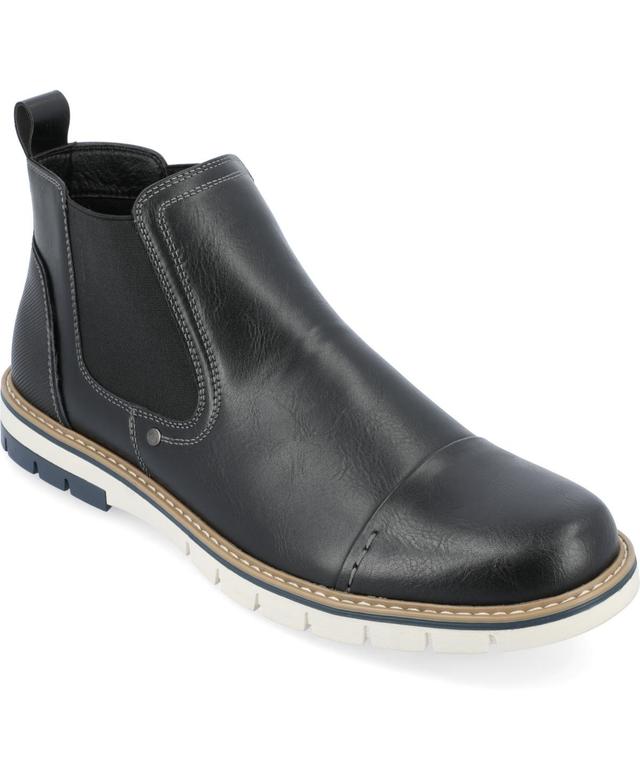 Vance Co. Waylon Mens Pull-On Chelsea Boots Brown Product Image