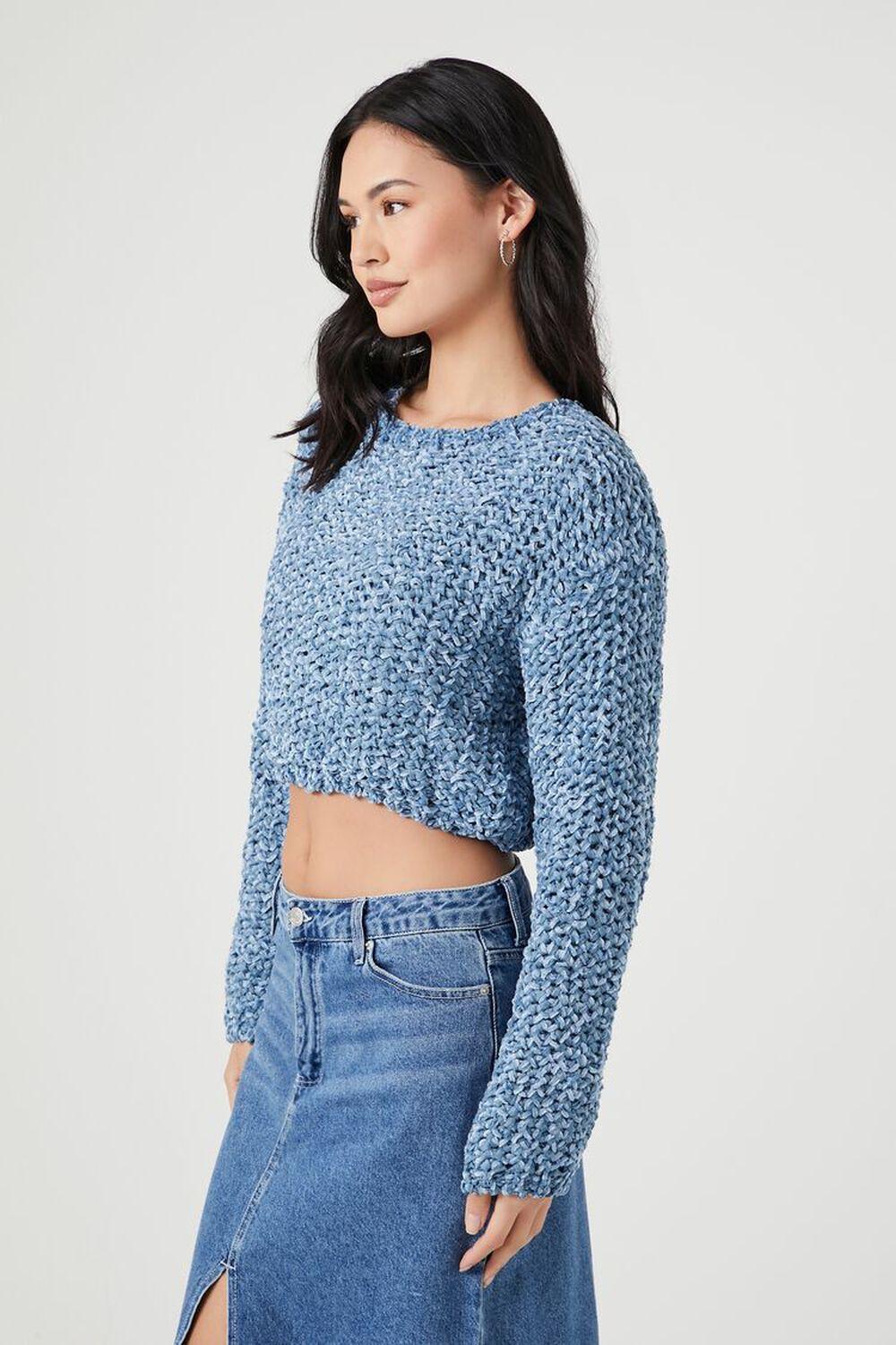 Marled Knit Cropped Sweater | Forever 21 Product Image