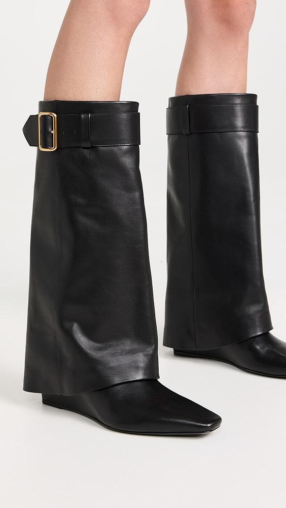 SIMKHAI Freyja Belted Fold Over Boots | Shopbop Product Image