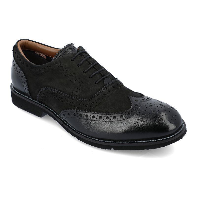 Thomas & Vine Covington Brogue Mens Oxford Dess Shoes Blue Product Image