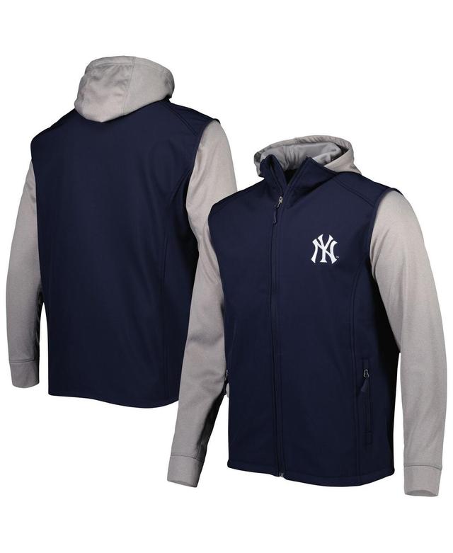 Mens Dunbrooke /Heather Gray New York Yankees Alpha Full-Zip Jacket Blue Product Image