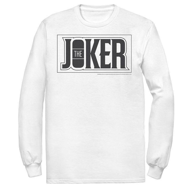 Mens DC Comics The Joker Bold Text Poster Tee Product Image