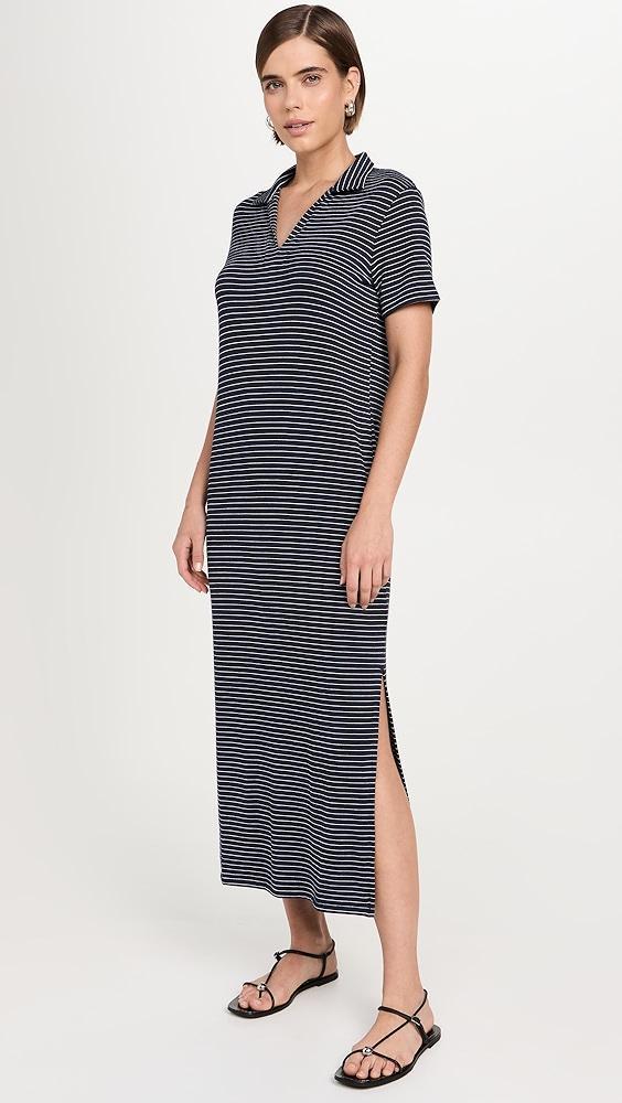 rag & bone The Knit Stripe Midi Polo Dress | Shopbop Product Image