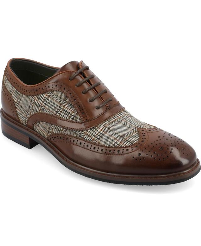 Vance Co. Mens Jerome Tru Comfort Foam Wingtip Lace-Up Oxford Shoes Product Image