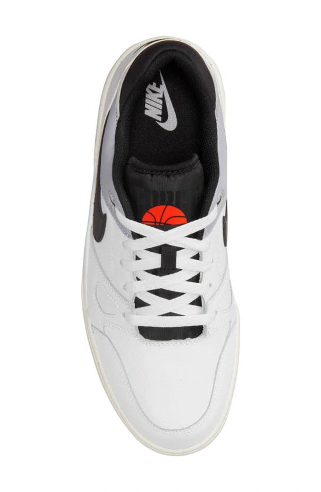 NIKE White Full Force Low Sneakers In White/black Product Image