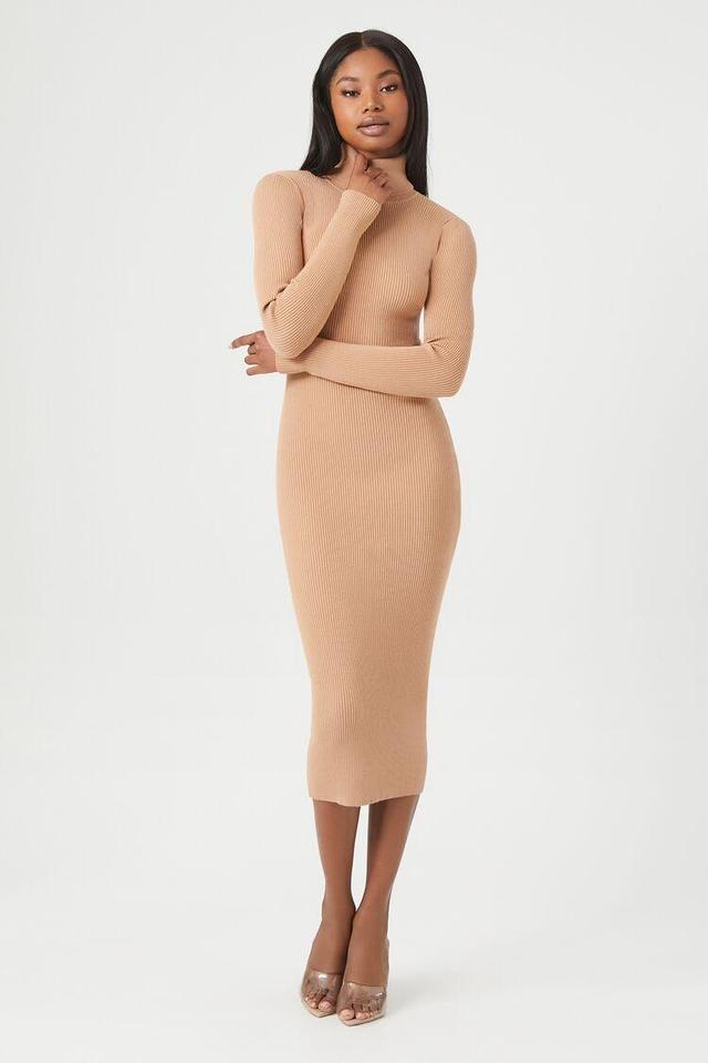 Mock Neck Midi Sweater Dress | Forever 21 Product Image