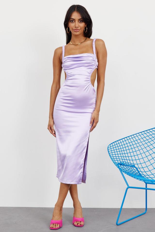 Palm Springs Midi Dress Purple Product Image