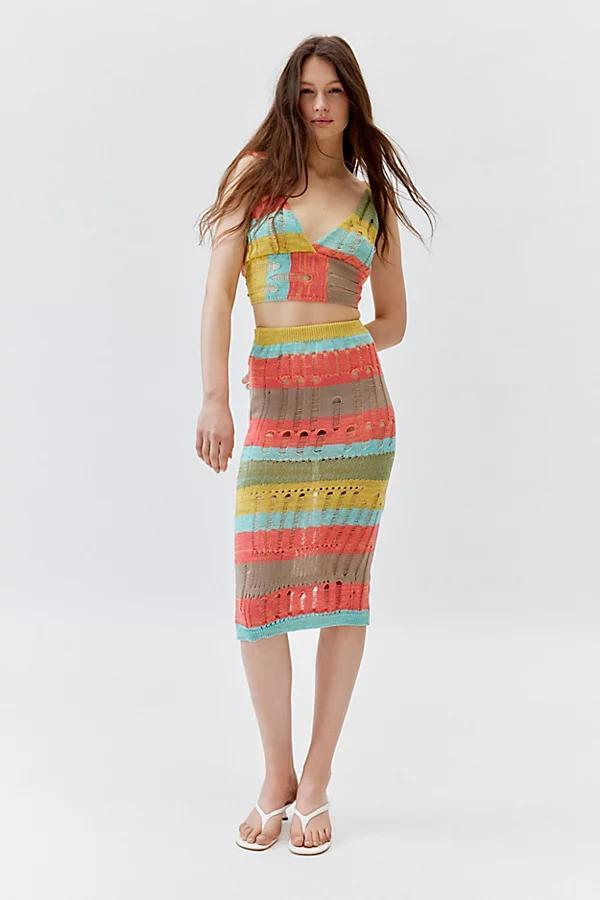 Out From Under Barbados Beach Knit Midi Skirt Womens at Urban Outfitters Product Image