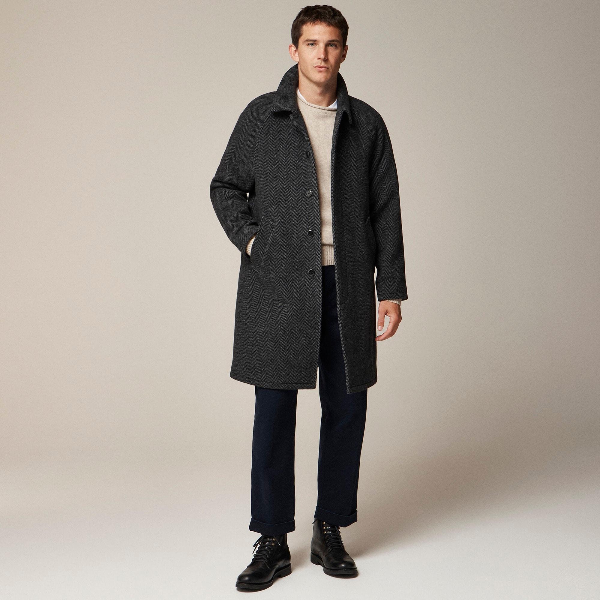 Rivington car coat in wool-blend herringbone Product Image